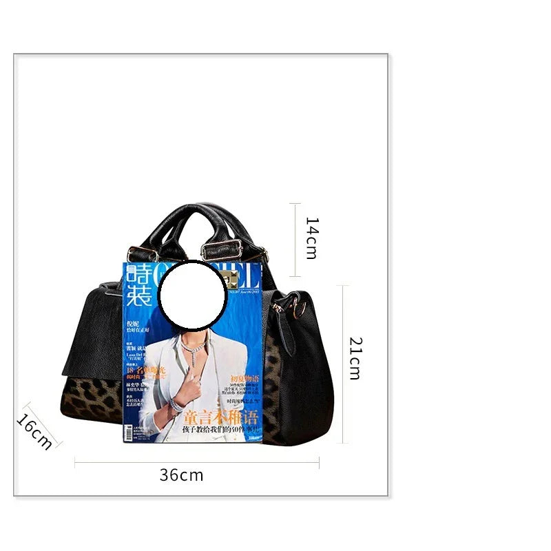 Calenvi Wild Aura Bag - Animal Print Messenger with Adjustable Strap