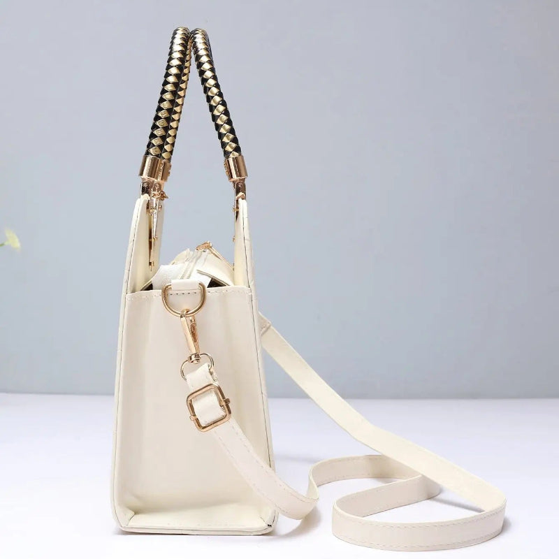 Calenvi Elegant Handbag with Gold Accents