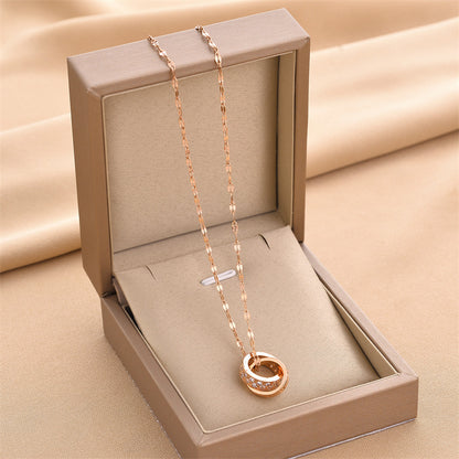 Calenvi Double Ring Necklace