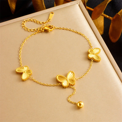 Calenvi Stainless Steel Butterfly Jewelry Set