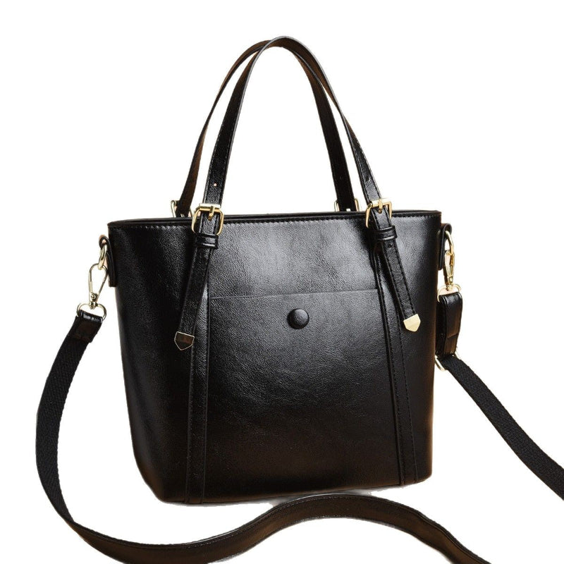 Calenvi Minimalist Soft PU Tote Shoulder Bag