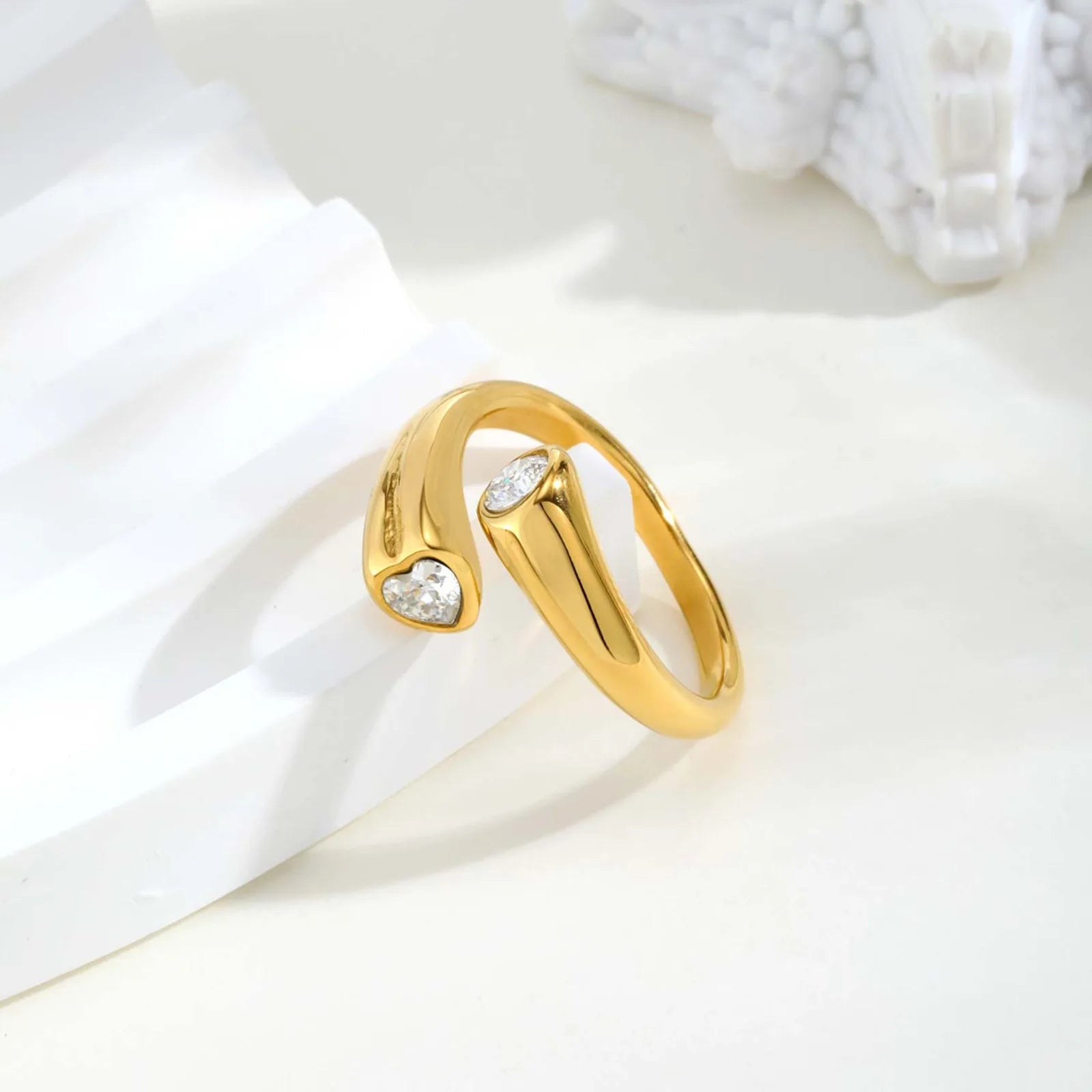 Heart-Shaped Zircon Ring 2