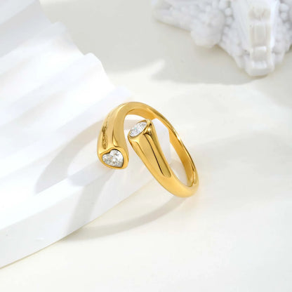 Heart-Shaped Zircon Ring 2