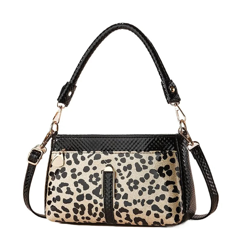 Layered Vegan Leather Shoulder Bag 0