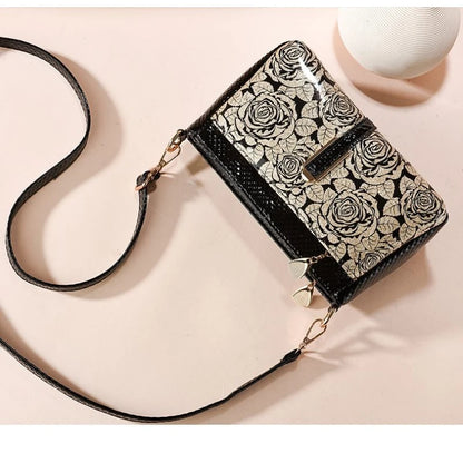 Layered Vegan Leather Shoulder Bag 4