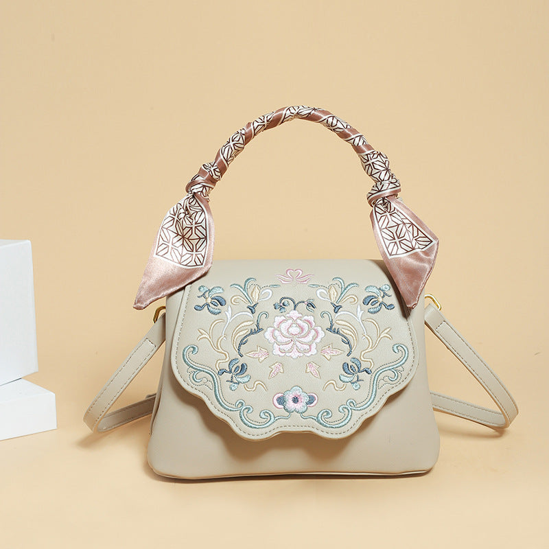 Elegant Embroidered Crossbody Bag