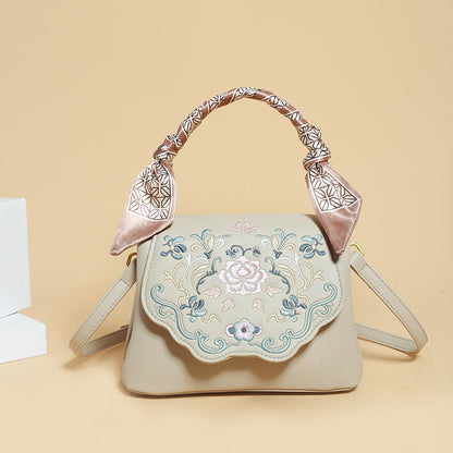 Elegant Embroidered Crossbody Bag
