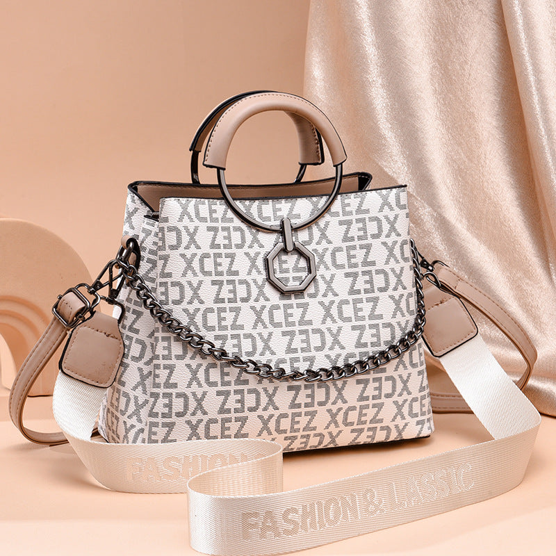 Women’s Monogram Shoulder Tote Bag