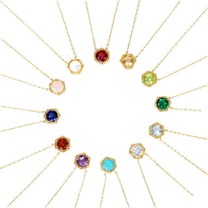 Calenvi Twelve Birthstone Necklace