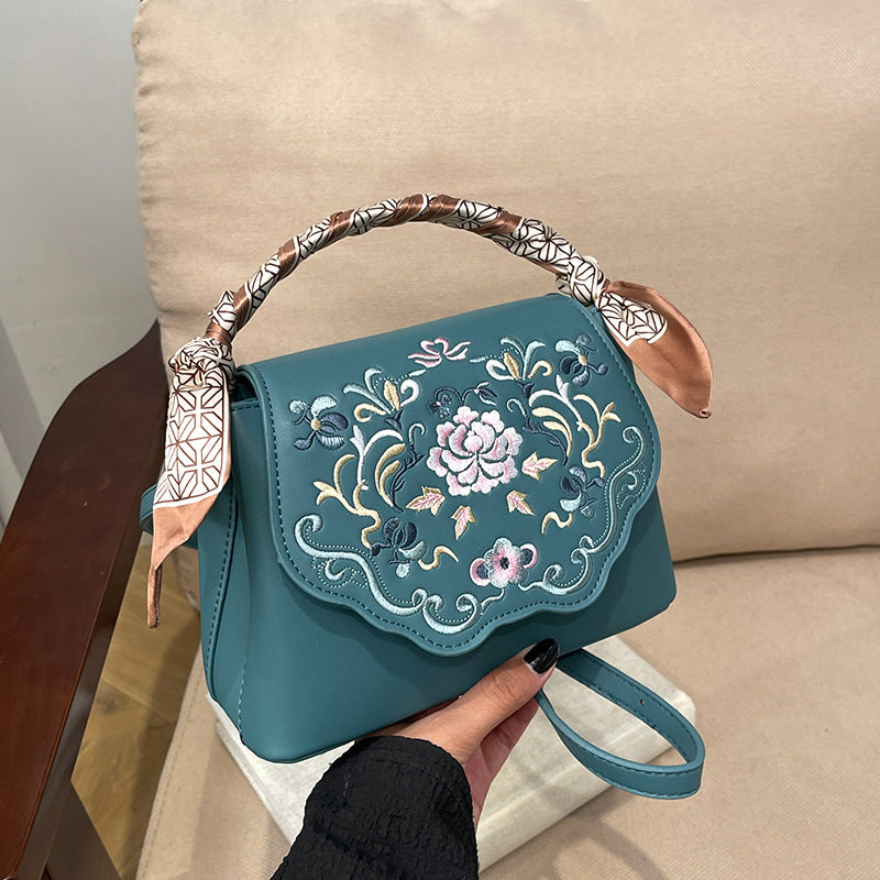 Elegant Embroidered Crossbody Bag