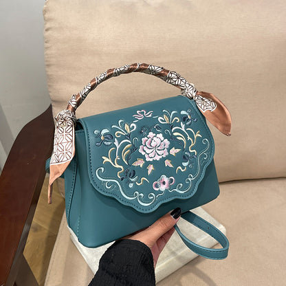 Elegant Embroidered Crossbody Bag