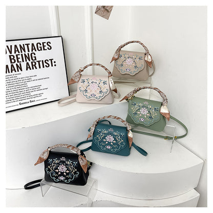 Elegant Embroidered Crossbody Bag