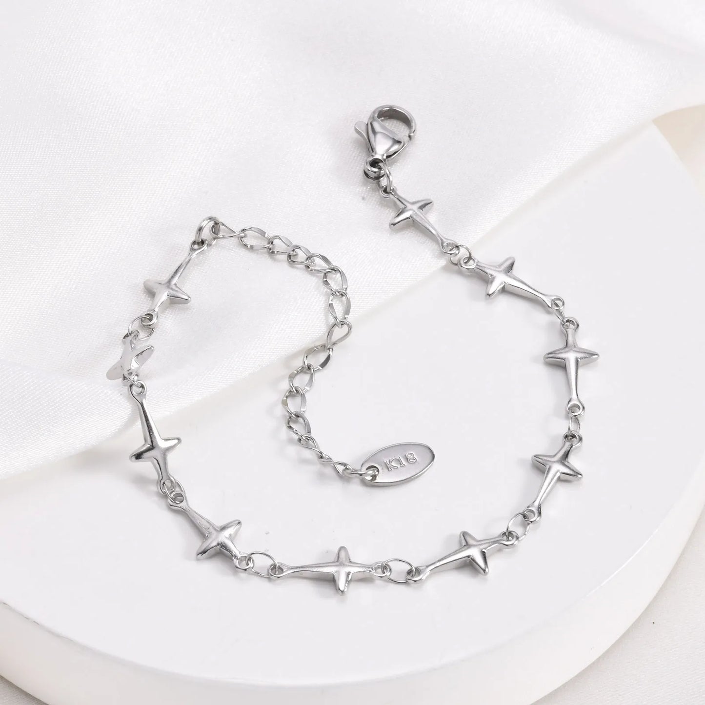 Polished Stainless Steel Chain Bracelet 5