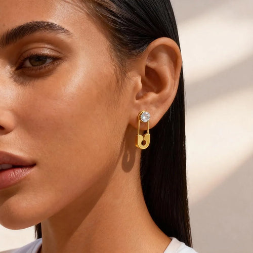 Safety Pin Earrings for Women 0