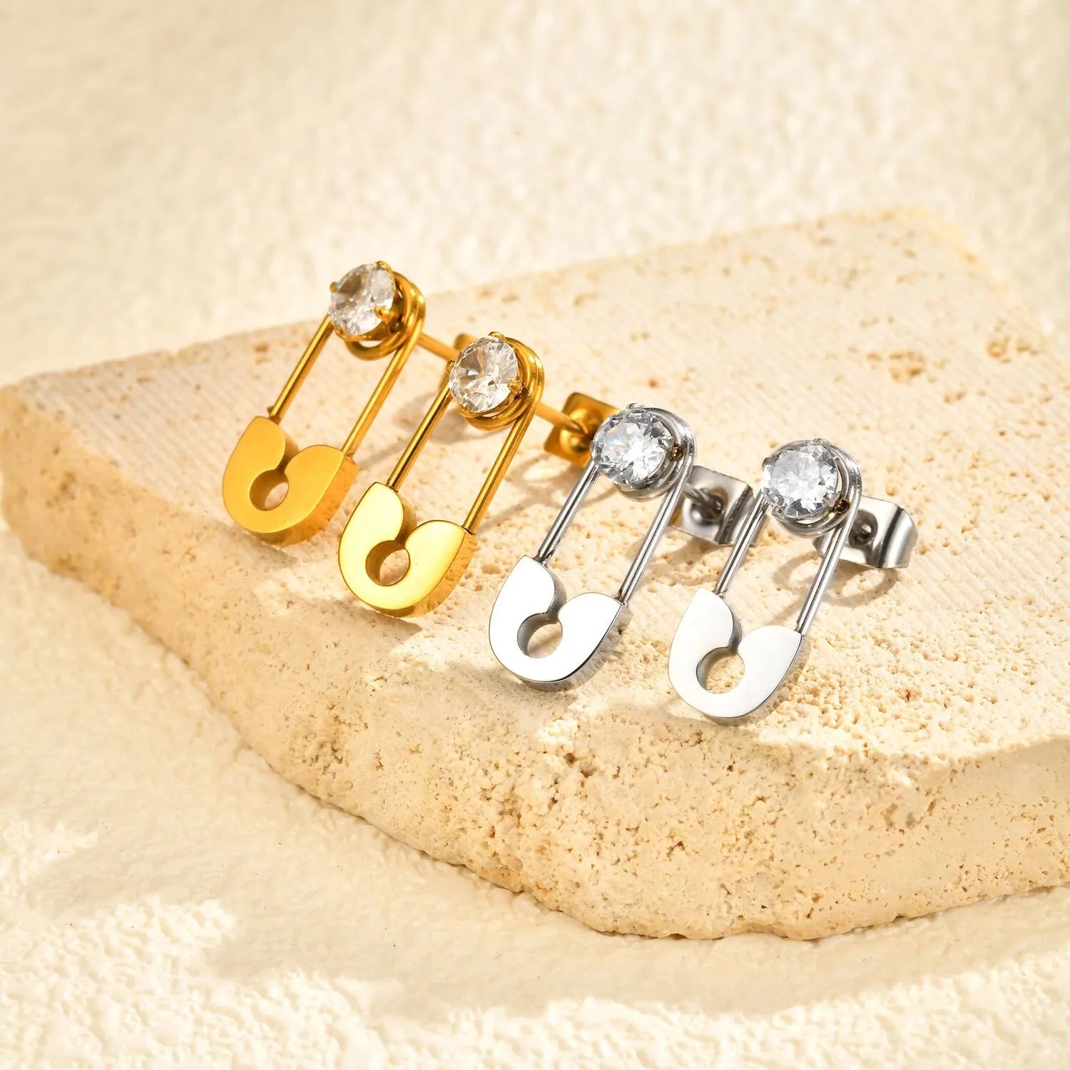 Safety Pin Earrings for Women 4