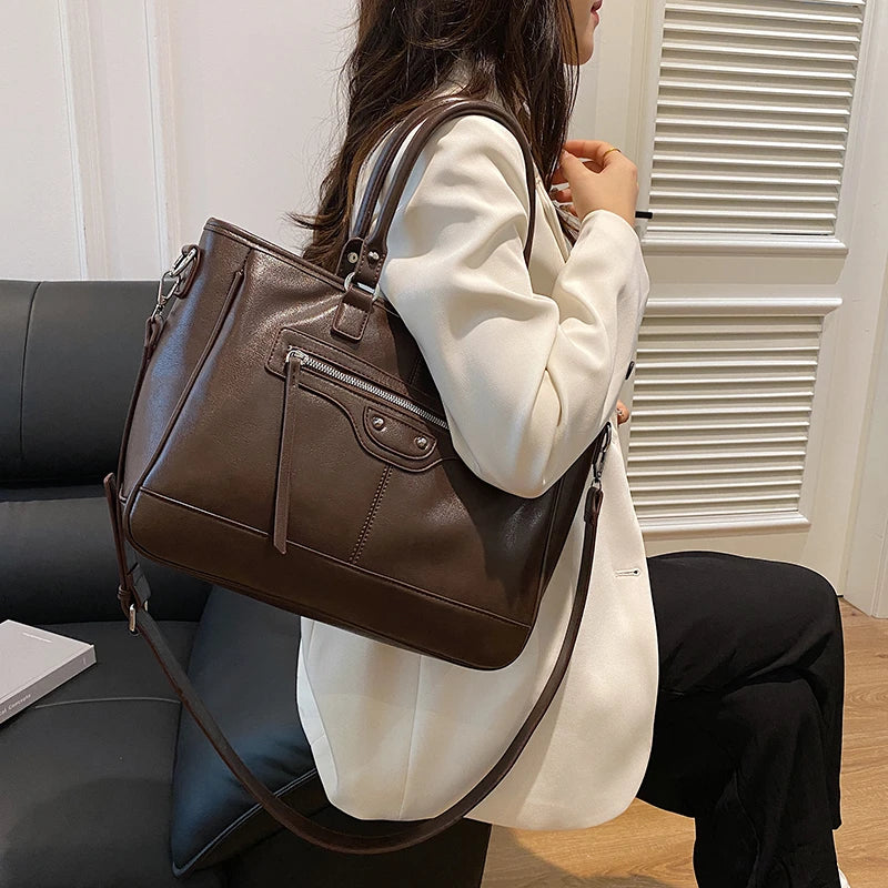 Structured Vegan Leather Crossbody Bag 0