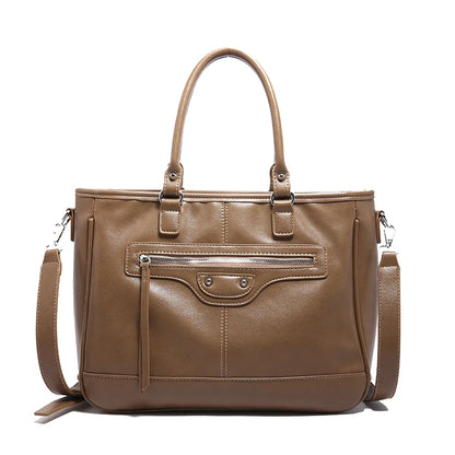 Structured Vegan Leather Crossbody Bag 10