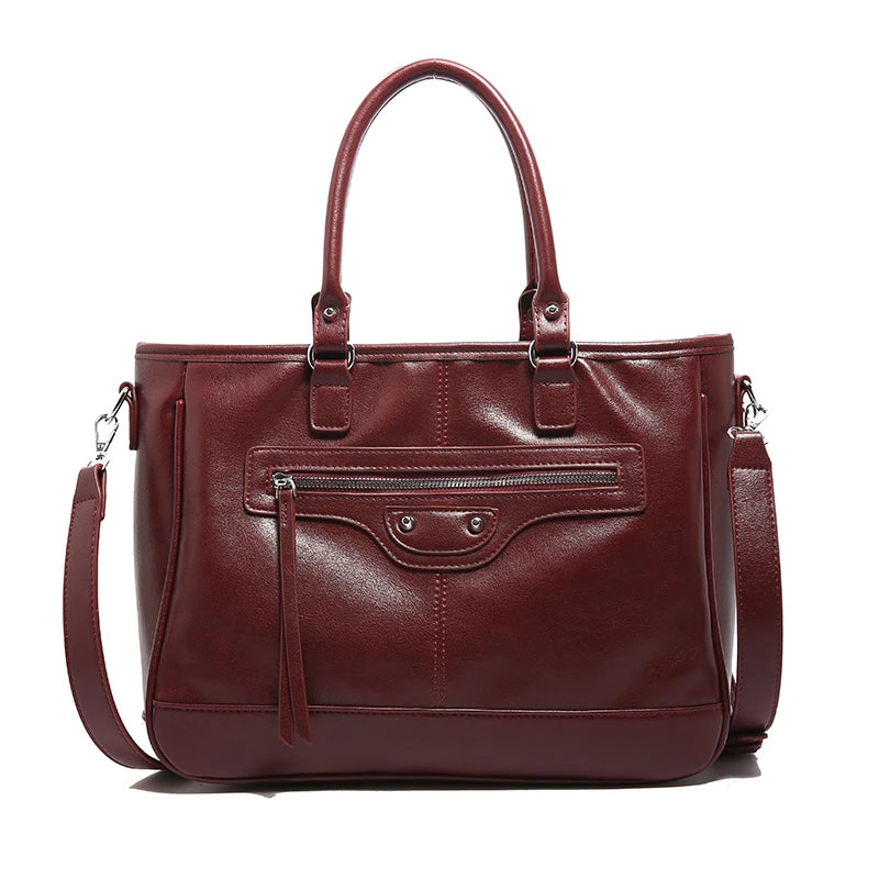 Structured Vegan Leather Crossbody Bag 6