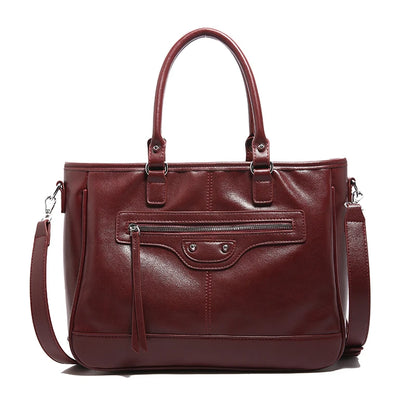 Structured Vegan Leather Crossbody Bag 6