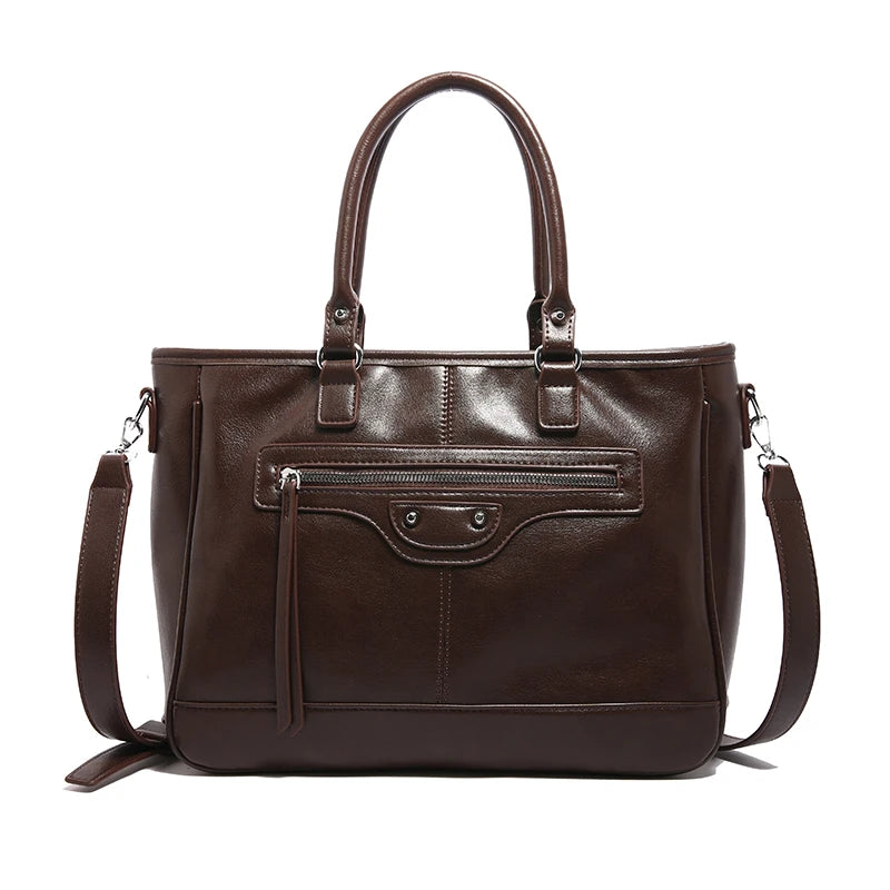 Structured Vegan Leather Crossbody Bag 7