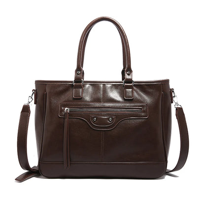 Structured Vegan Leather Crossbody Bag 7