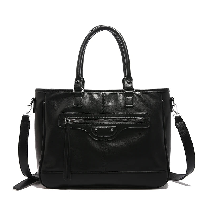 Structured Vegan Leather Crossbody Bag 8