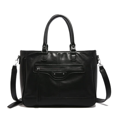 Structured Vegan Leather Crossbody Bag 8