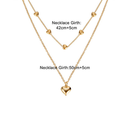 Calenvi Duo Heart Necklace