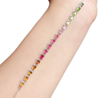 Calenvi Natural Tourmaline Bracelet