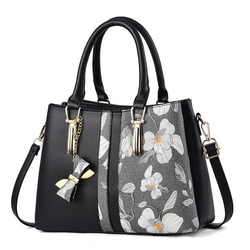 Calenvi Vintage-Inspired Floral Tote Bag