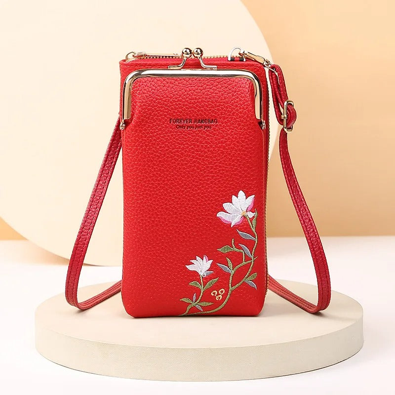Calenvi Floral Crossbody Phone Bag