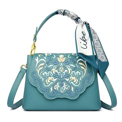 Elegant Embroidered Crossbody Bag