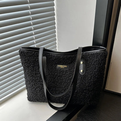 Calenvi Lamb Wool Tote Bag