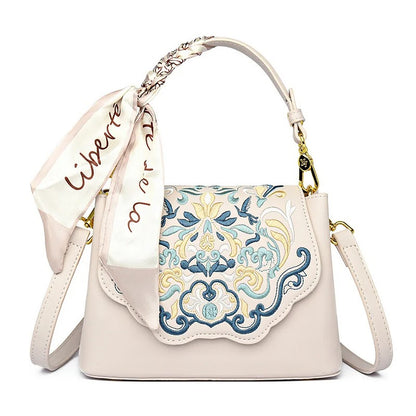 Elegant Embroidered Crossbody Bag