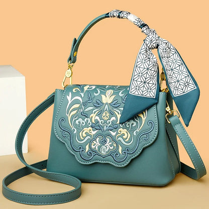 Elegant Embroidered Crossbody Bag