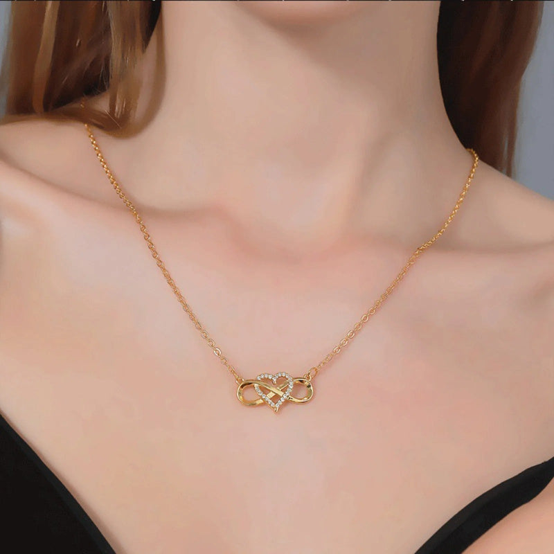 Calenvi Infinity Heart Necklace