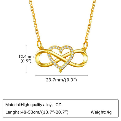 Calenvi Infinity Heart Necklace