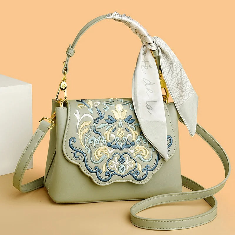 Elegant Embroidered Crossbody Bag