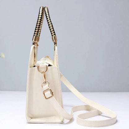Calenvi Elegant Handbag with Gold Accents