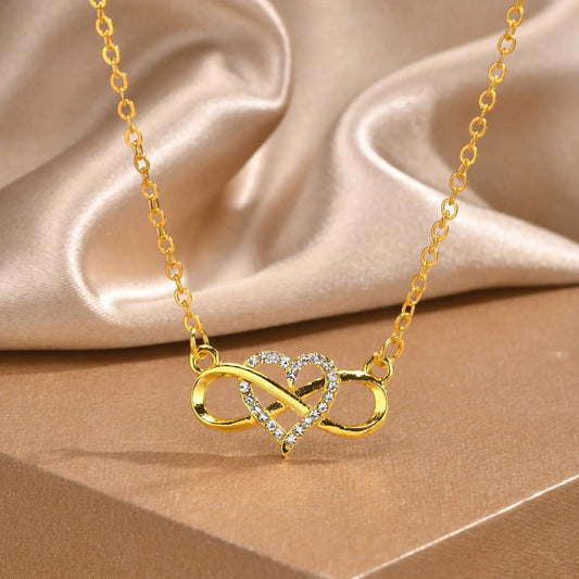 Calenvi Infinity Heart Necklace