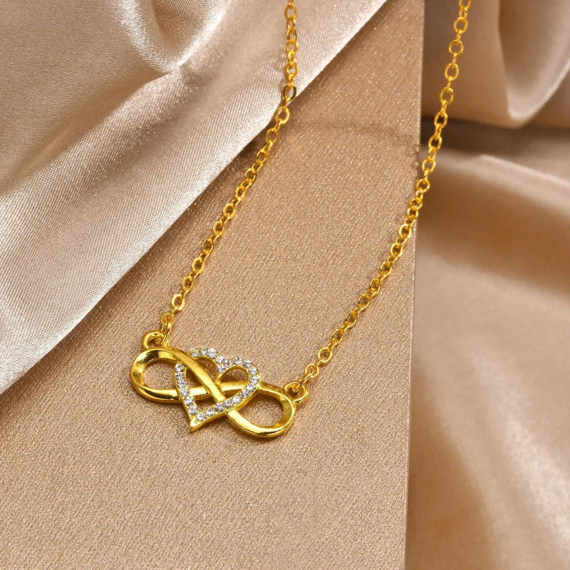 Calenvi Infinity Heart Necklace