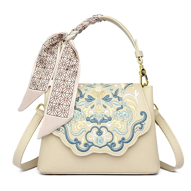 Elegant Embroidered Crossbody Bag