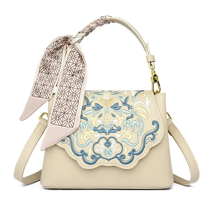 Elegant Embroidered Crossbody Bag