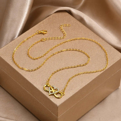 Calenvi Infinity Heart Necklace