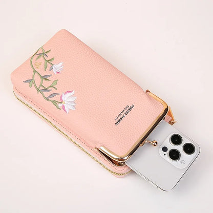 Calenvi Floral Crossbody Phone Bag