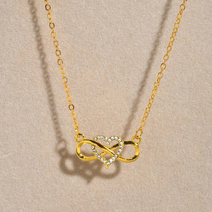 Calenvi Infinity Heart Necklace