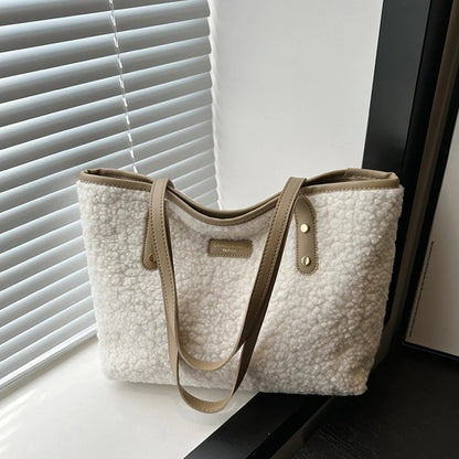 Calenvi Lamb Wool Tote Bag
