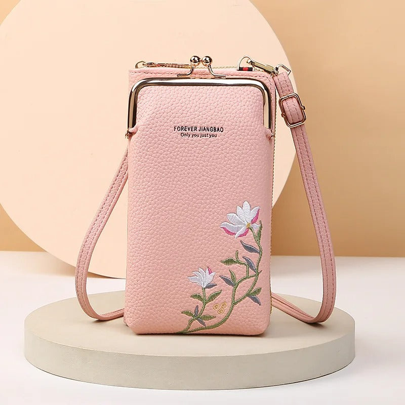 Calenvi Floral Crossbody Phone Bag