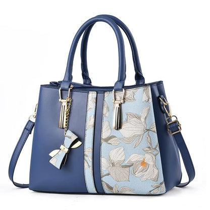 Calenvi Vintage-Inspired Floral Tote Bag