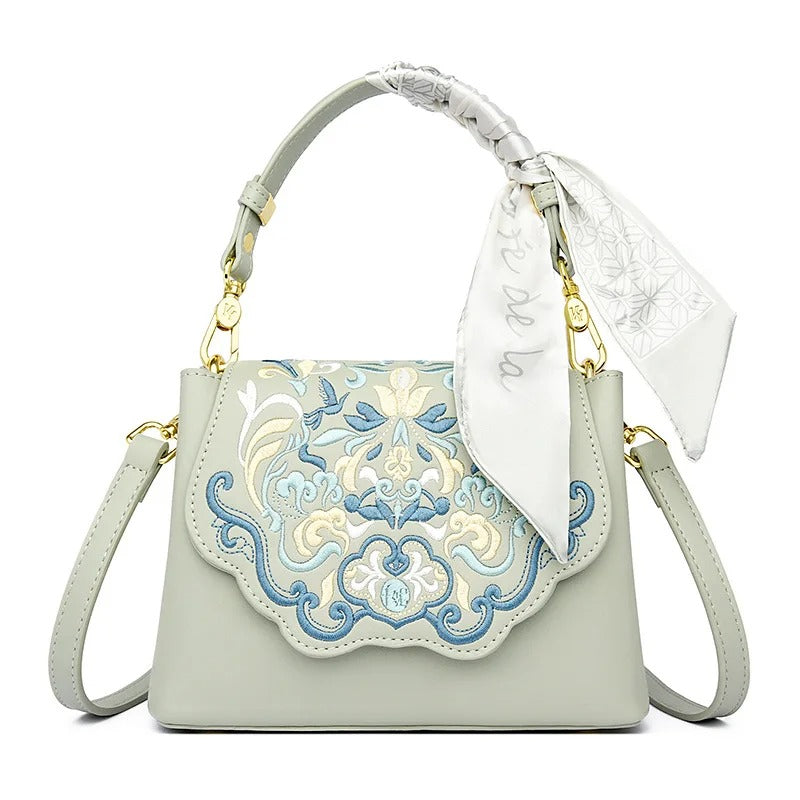 Elegant Embroidered Crossbody Bag